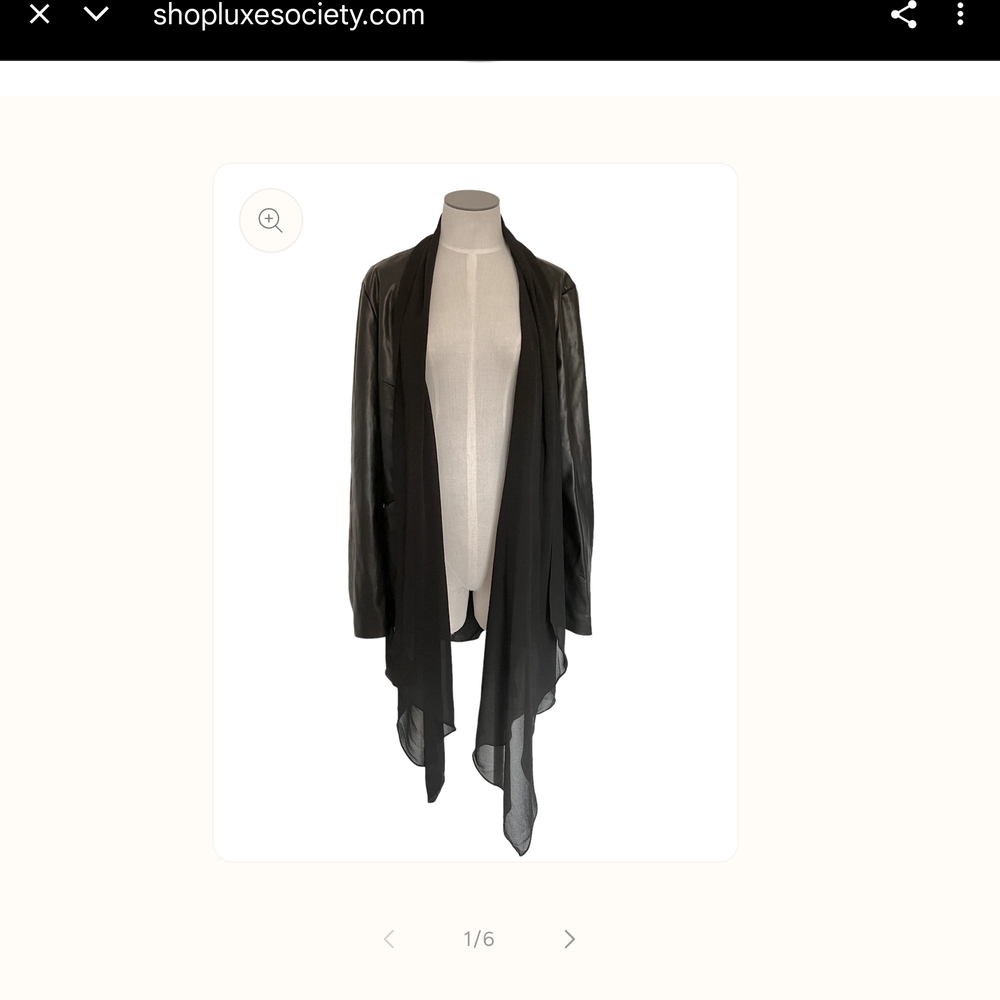 Patrizia Luca See true Black Sheer‎ Cardigan